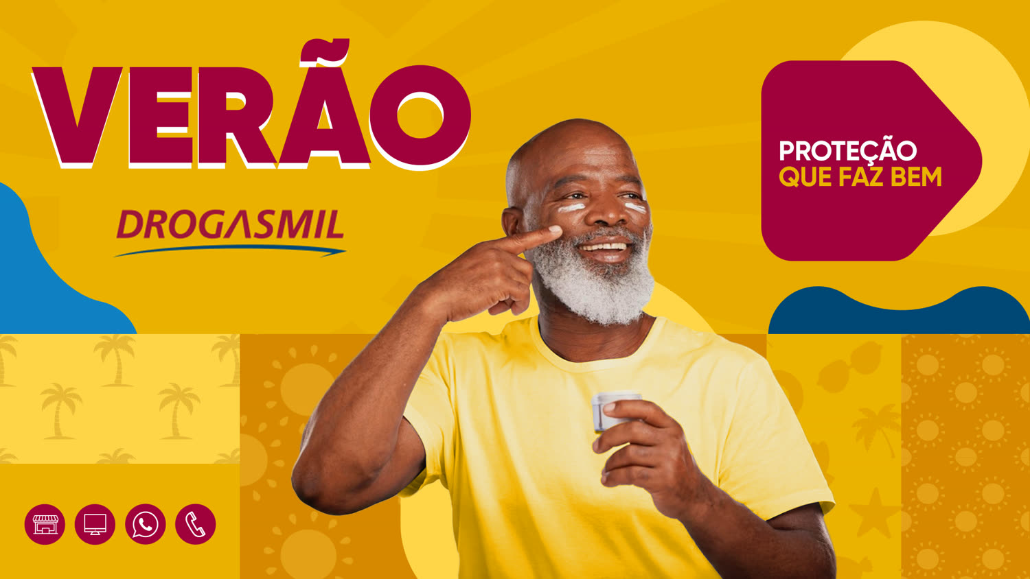 Verão Drogasmil — Proteção que faz bem