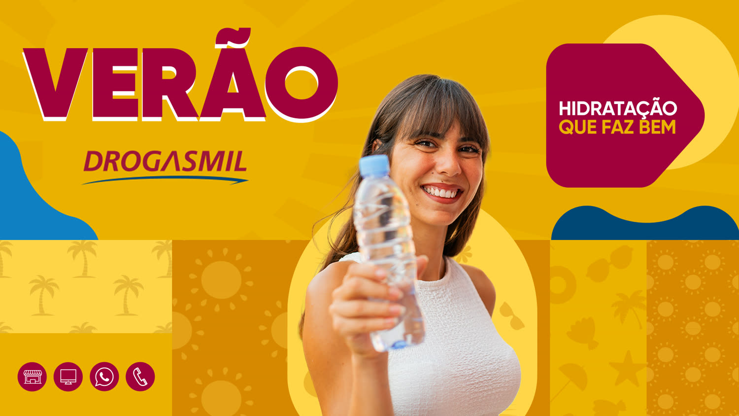 Verão Drogasmil — Hidratação que faz bem